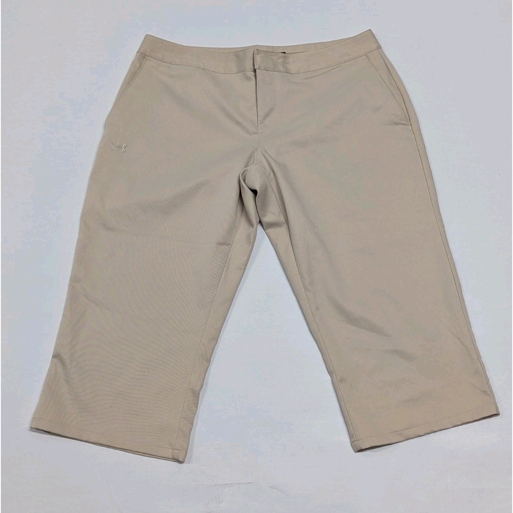Quiet Luxury Under‎ Armour Golf Bermuda Shorts Beige Athleisure 10 Minimalist